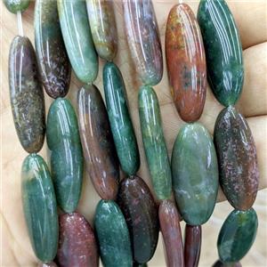 Natural Indian Agate Oval Beads Multicolor, approx 12-30mm, 13pcs per st