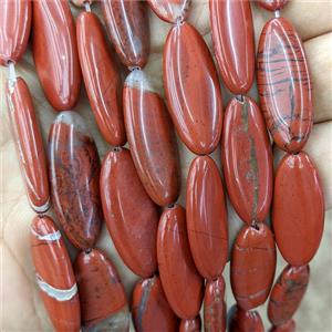 Natural Red Jasper Oval Beads, approx 12-30mm, 13pcs per st