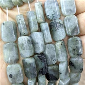 Natural Labradorite Rectangle Beads, approx 13-18mm