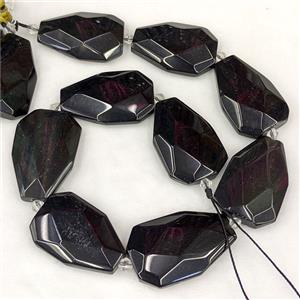 Black Obsidian Slice Beads, approx 20-38mm