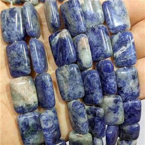 Blue Sodalite Rectangle Beads, approx 13-18mm