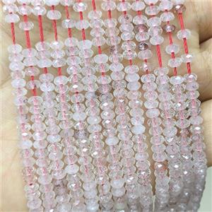 Red Hematoid Quartz Beads Faceted Rondelle, approx 2x4mm