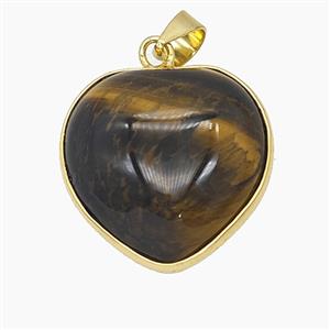 Gemstone Pendant, Gold Plated, approx 22mm