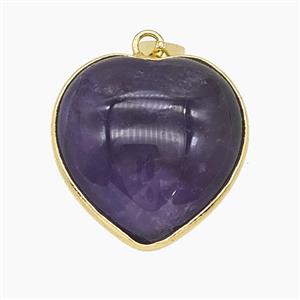 Gemstone Pendant, Gold Plated, approx 22mm