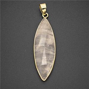 Gemstone Pendant, Platinum Plated, approx 13-40mm