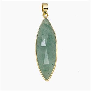 Gemstone Pendant, Platinum Plated, approx 13-40mm