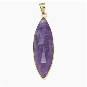 Gemstone Pendant, Platinum Plated, approx 13-40mm