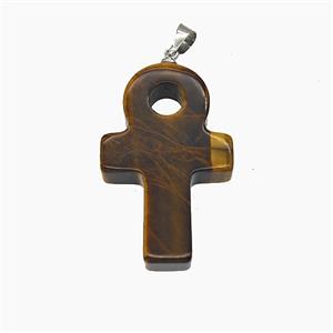 Gemstone Pendant, Platinum Plated, approx 20-30mm