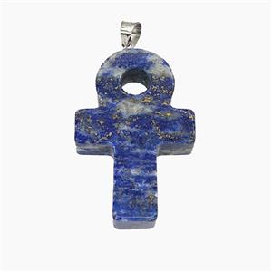 Gemstone Pendant, Platinum Plated, approx 20-30mm