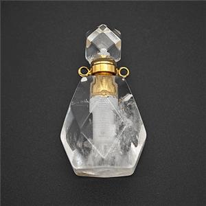 Gemstone Pendant, Platinum Plated, approx 20-35mm