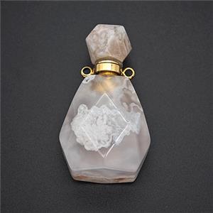 Gemstone Pendant, Platinum Plated, approx 20-35mm