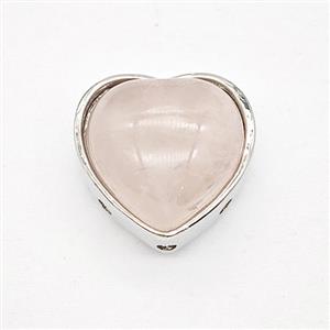 Gemstone Pendant, Antique Silver Plated, approx 18mm