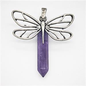 Gemstone Pendant, Antique Silver Plated, approx 6-34mm, 20-40mm