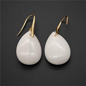 Gemstone Earring, gold Plated, approx 18-25mm