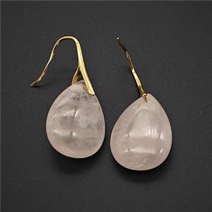 Gemstone Earring, gold Plated, approx 18-25mm