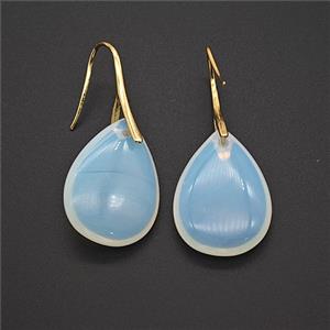 Gemstone Earring, gold Plated, approx 18-25mm