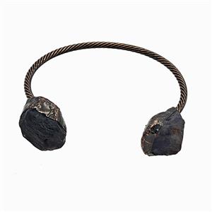 Gemstone Bracelet, Red copper Plated, approx 20-25mm, 60-70mm dia