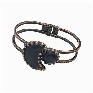 Gemstone Bracelet, Red copper Plated, approx 15mm, 25-30mm, 45-60mm dia