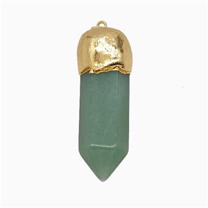 Gemstone Pendant, Gold Plated, approx 15-50mm