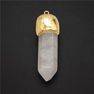 Gemstone Pendant, Gold Plated, approx 15-50mm