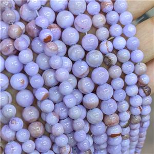 Lavender Botswana Jade Beads Dye Smooth Round, approx 6mm dia