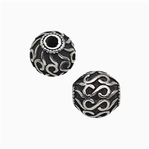 Stainless Steel Bead, approx 9mm