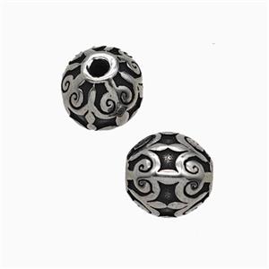 Stainless Steel Bead, approx 9mm
