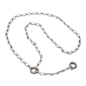 Raw Stainless Steel Necklace Chain, approx 4.5-8.5mm, 55cm length
