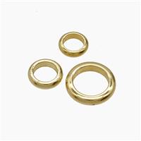 Copper JumpRings Connector Gold Plated, approx 11mm