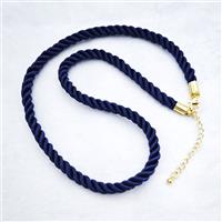 Darkblue Nylon Wire Necklace, approx 5mm, 40-45cm length