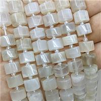 Natural Moonstone Heishi Beads WhiteGray, approx 10-12mm