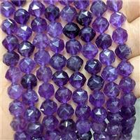 Natural Purple Amethyst Beads Cutted Round, approx 8mm