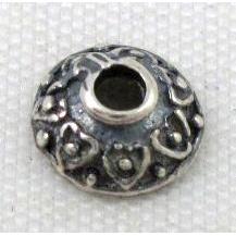 Thailand Sterling Silver beadcaps, antique silver