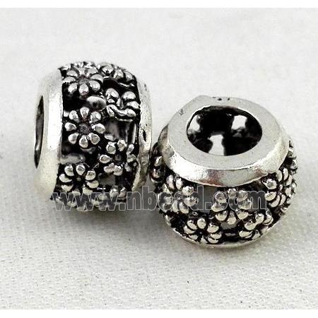 Thailand Sterling Silver bead, antique silve