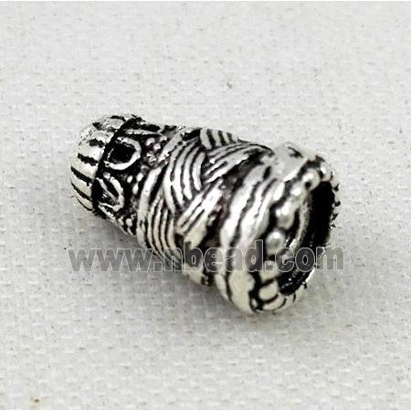 Thailand Sterling Silver bead, antique silve