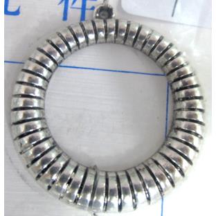 Tibetan Silver ring pendant, Lead free and nickel Free