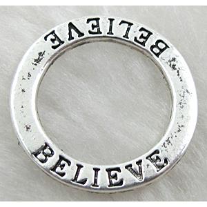 Tibetan Silver Ring, lead free and nickel free