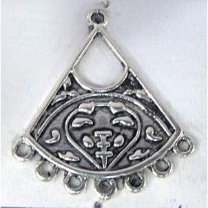 Tibetan Silver pendant, Lead free and nickel Free