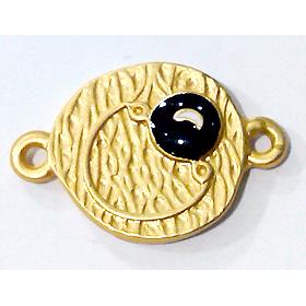 Tibetan Silver connector, Lead free and nickel Free, Duck-gold