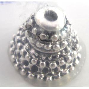 Tibetan Silver caps bead, Lead and nickel Free