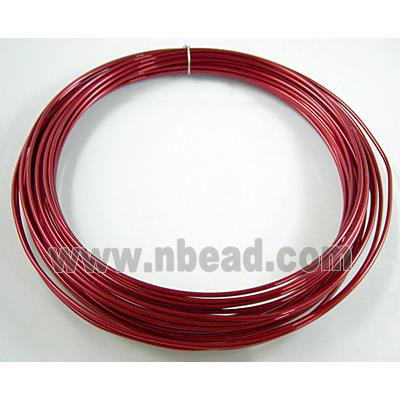 Rose Red Aluminium flexible craft wire for necklace bacelet