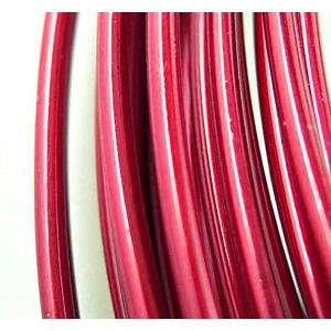 Rose Red Aluminium flexible craft wire for necklace bacelet