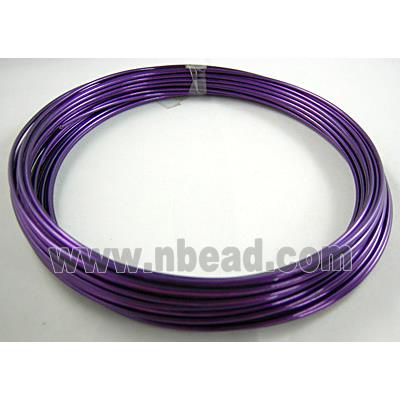 purple Aluminium flexible craft wire for necklace bacelet
