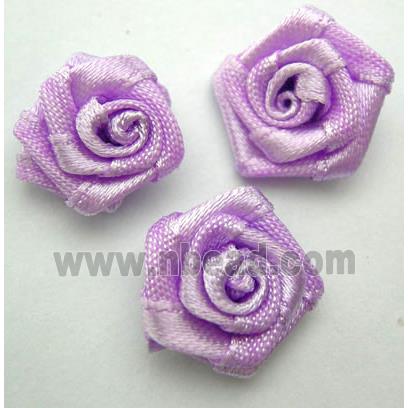 Violet Hand-Weave Clothing Rose Flower