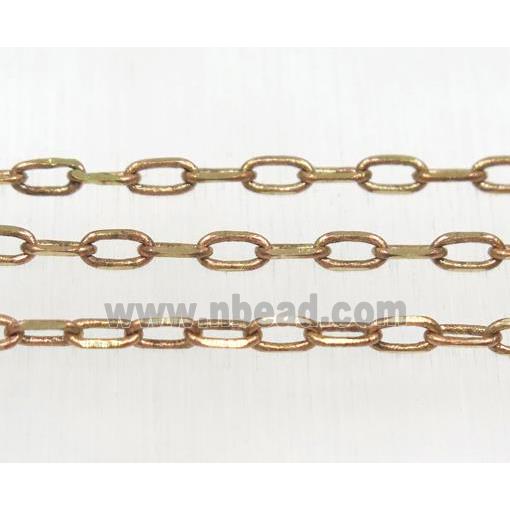 Raw Brass faceted Chain Jewelry Chain