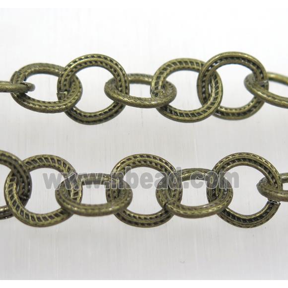 iron chain, Antique bronze plated