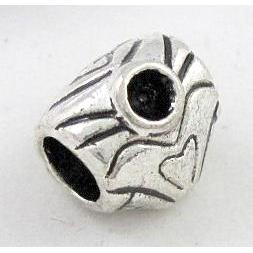 bead, tibetan silver spacer, Non-Nickel