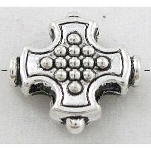 tibetan silver cross beads, Non-Nickel