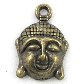 Tibetan silver buddha pendants, Non-nickel, antique bronze