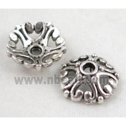 tibetan silver beadcaps Non-Nickel